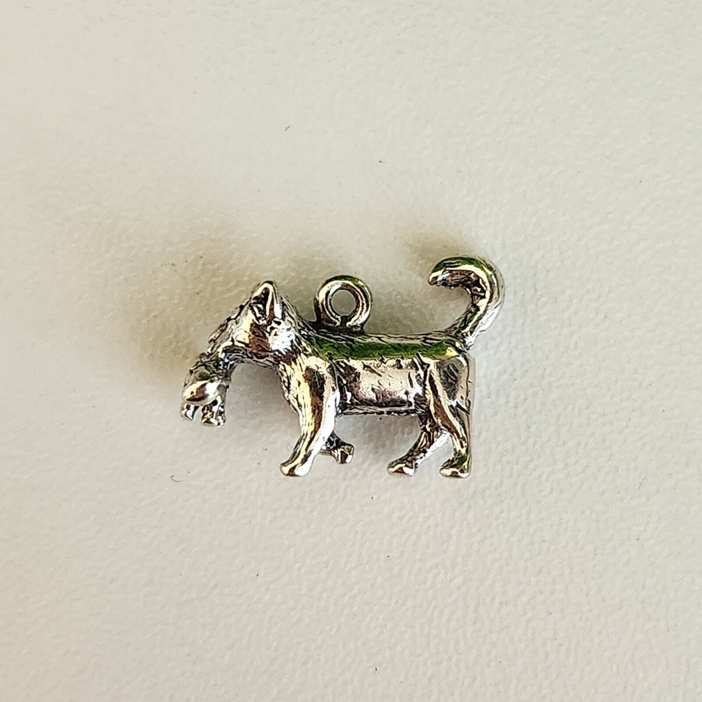 925 Sterling Silver Cat with Kitten Charm