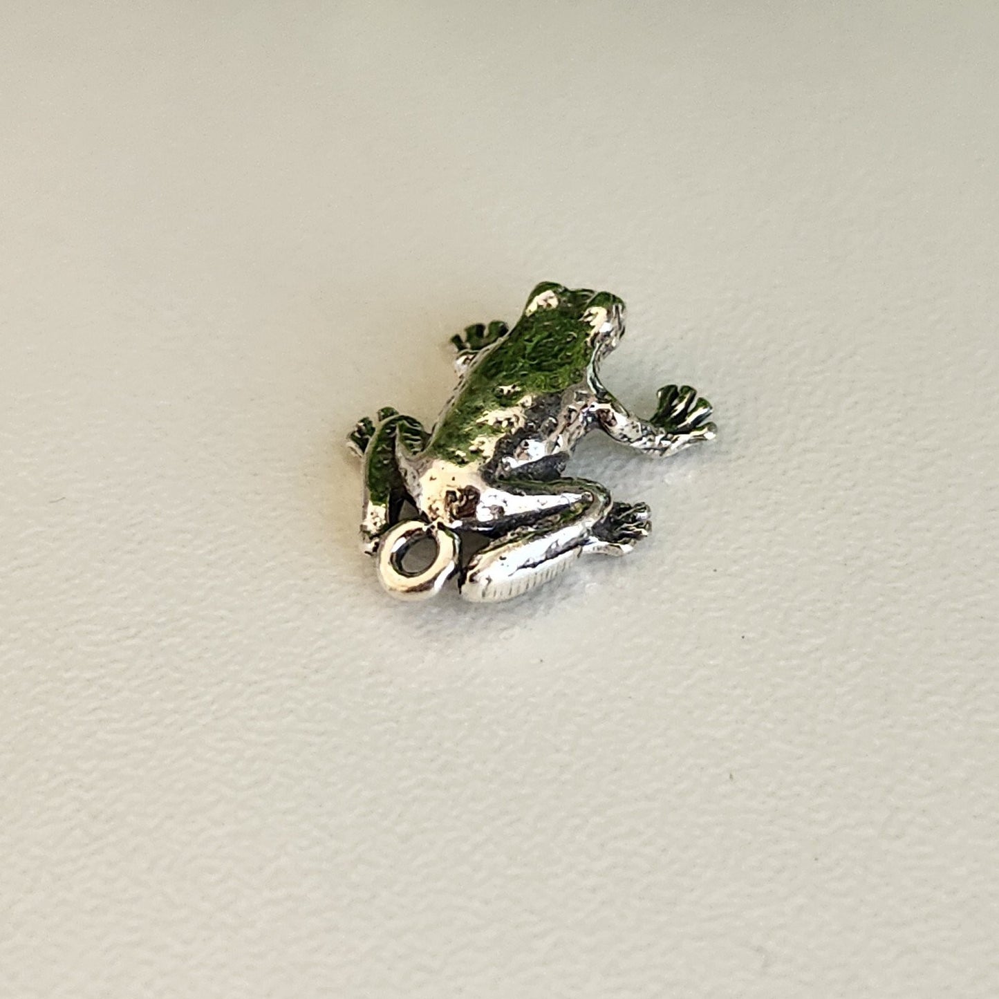 925 Sterling Silver Frog Charm