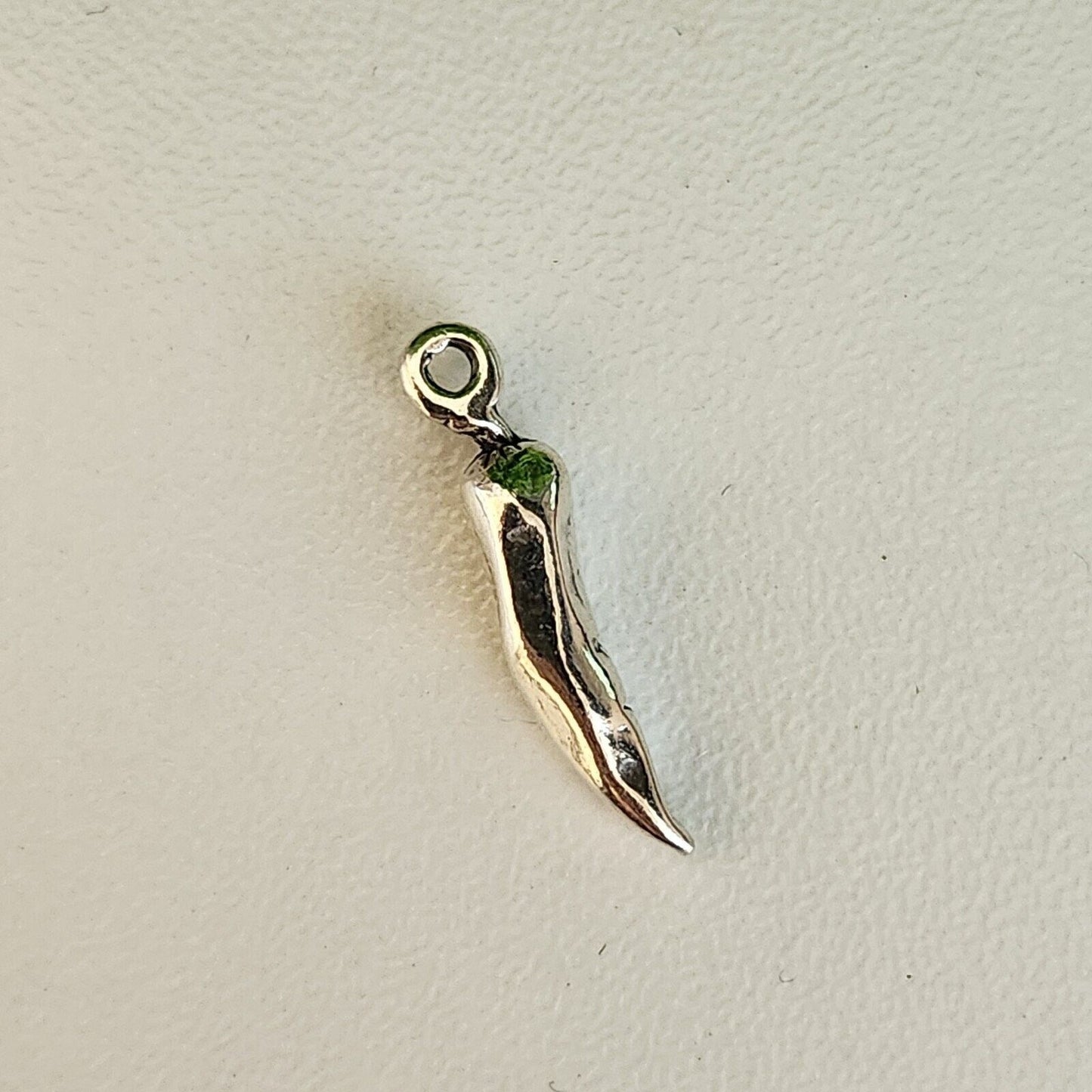 925 Sterling Silver Italian Horn Charm