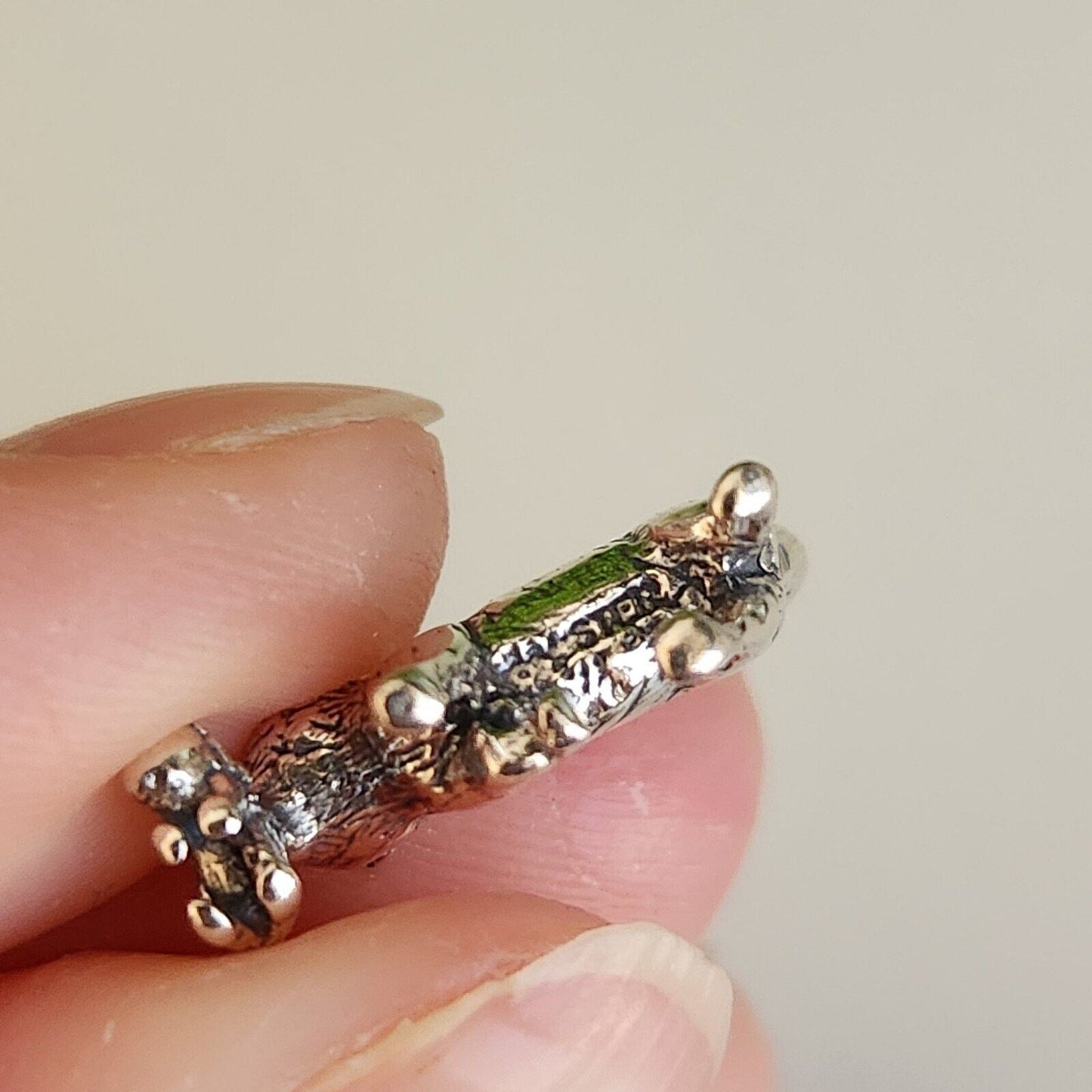 925 Sterling Silver Cat with Kitten Charm
