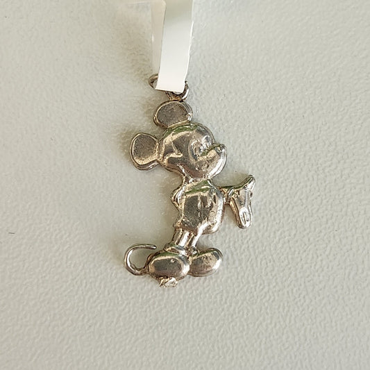 925 Sterling Silver Mickey Mouse Pendant
