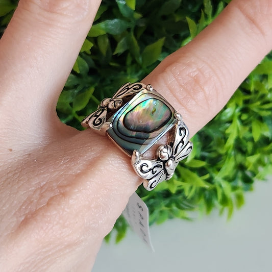 925 Sterling Silver Dragonfly Ring