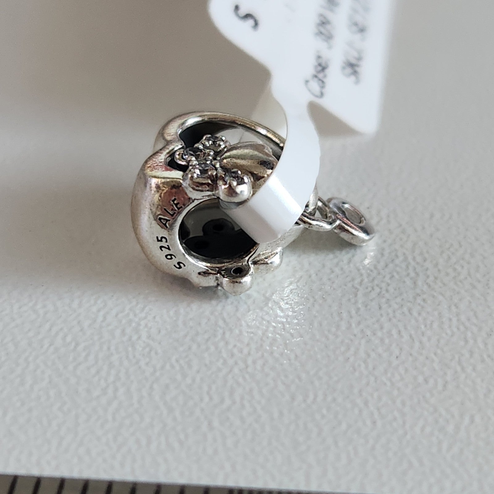 PANDORA Sparkling Paw Print & Heart Authentic Charm Silver – Spada