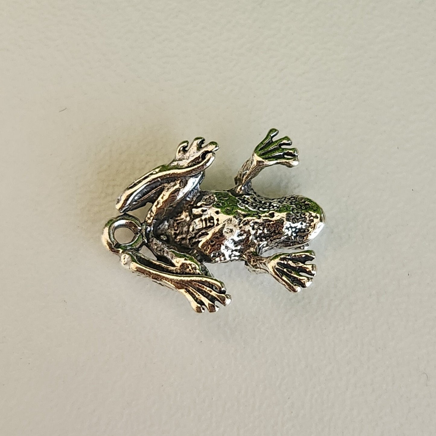 925 Sterling Silver Frog Charm