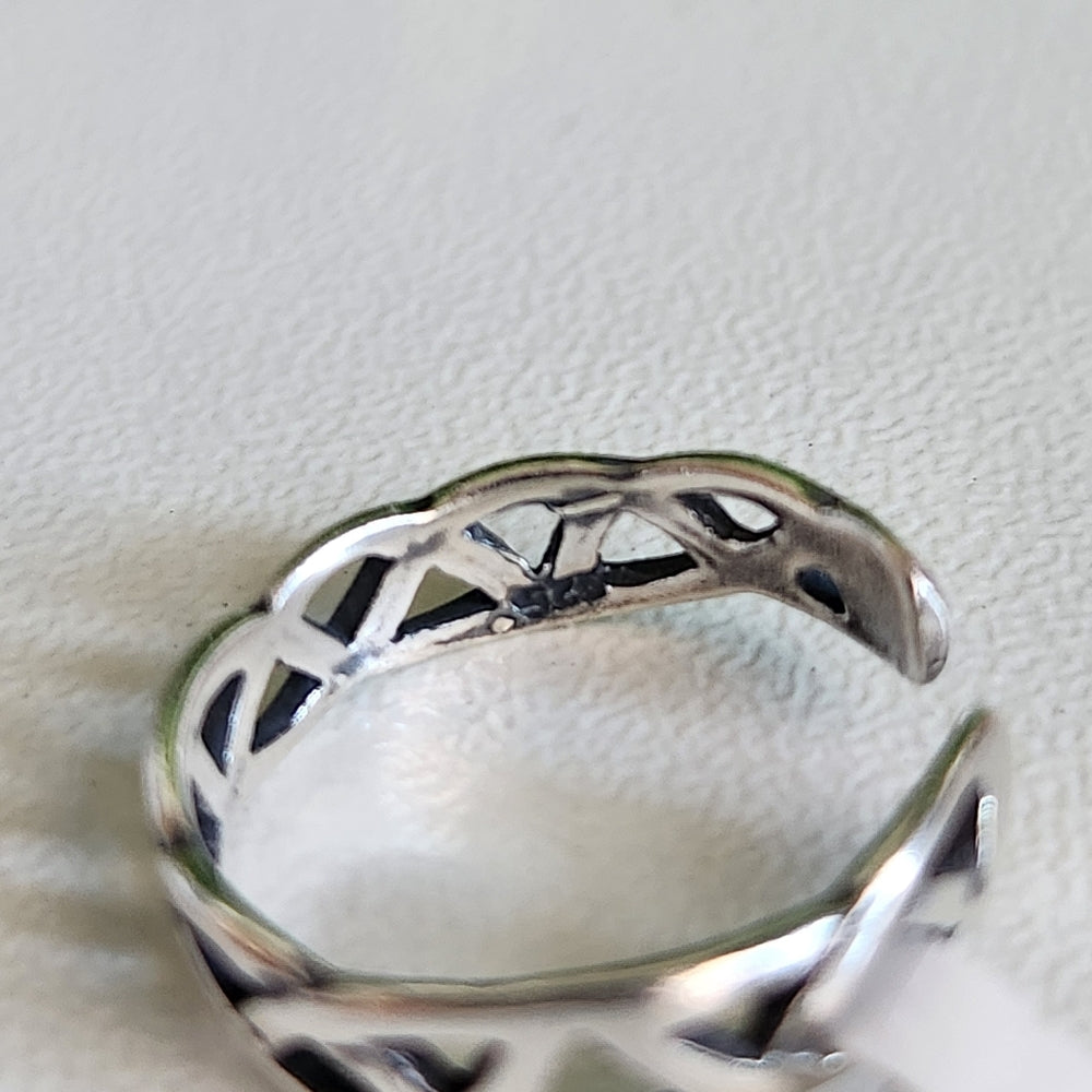 925 Sterling Silver Knotted Toe Ring