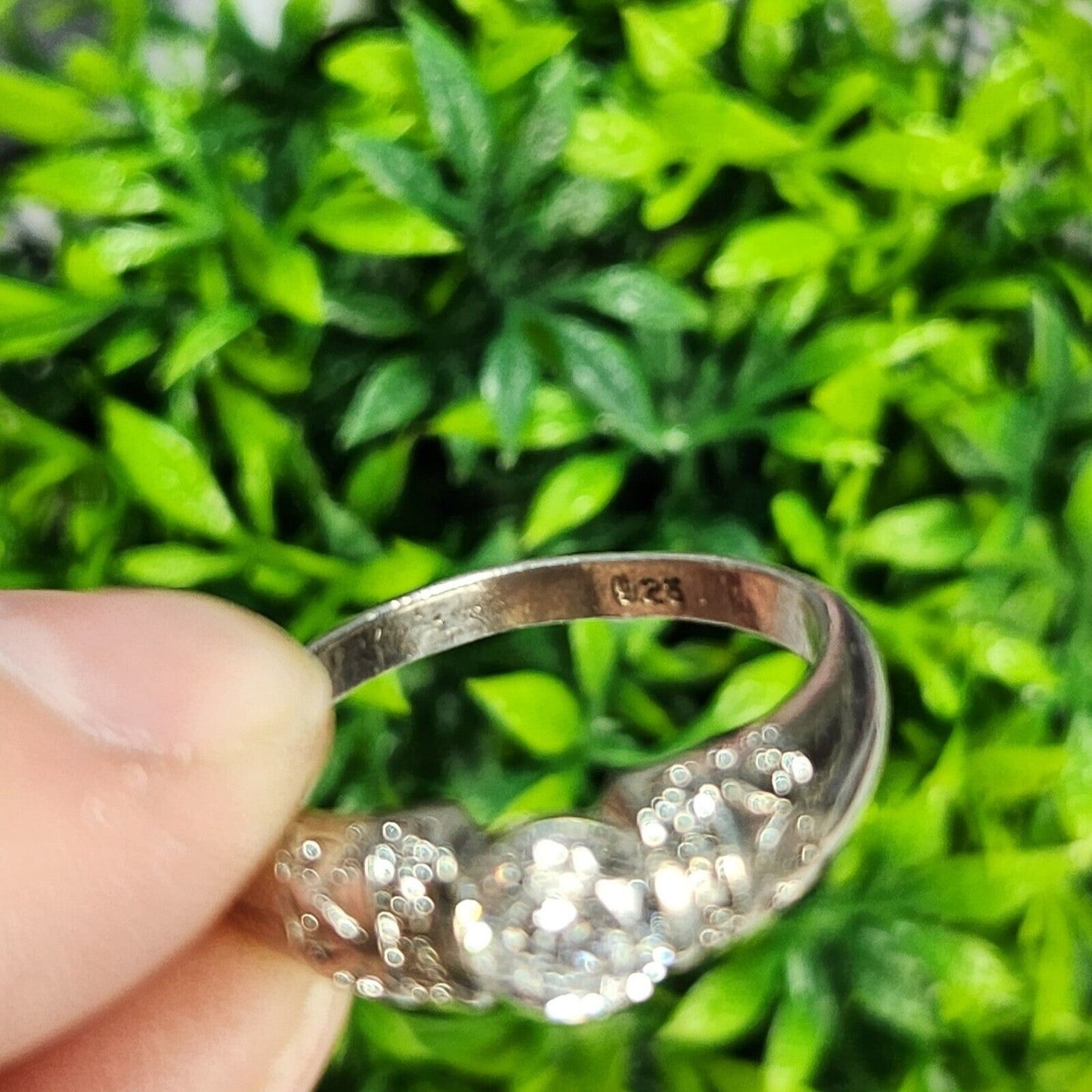 925 Sterling Silver Vintage CZ Ring