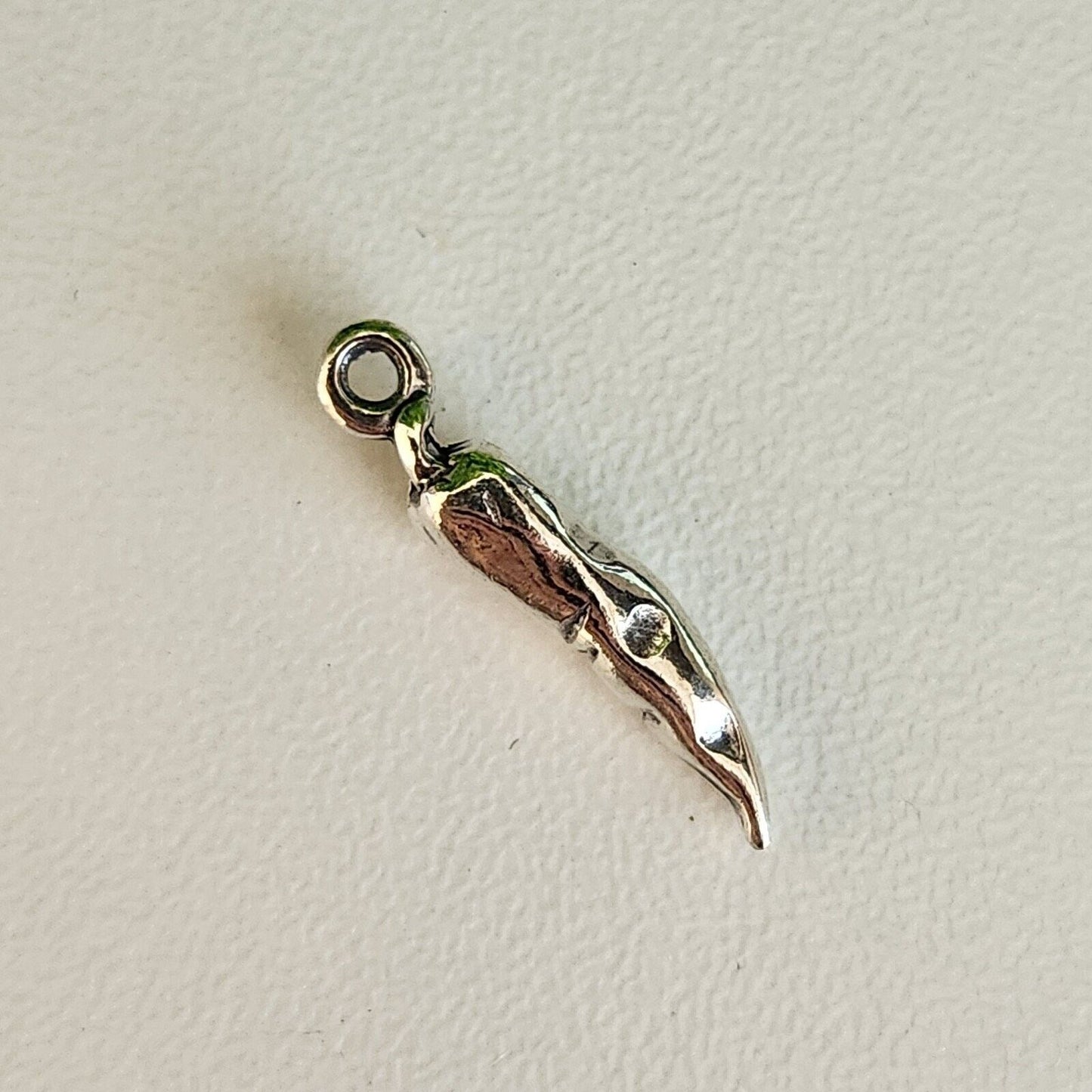 925 Sterling Silver Italian Horn Charm