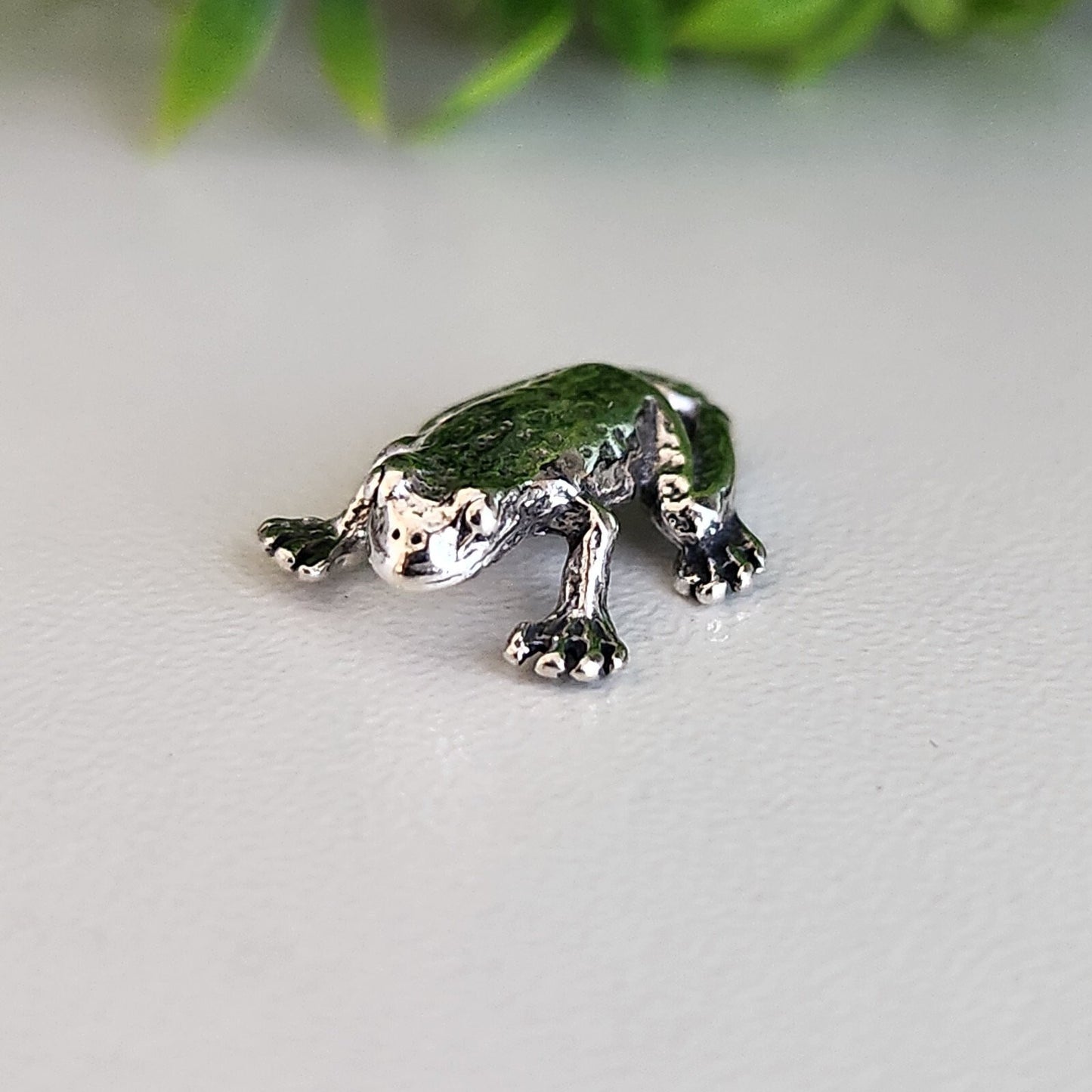 925 Sterling Silver Frog Charm