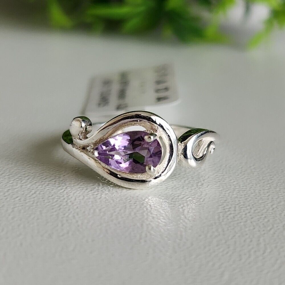925 Sterling Silver Amethyst Ring
