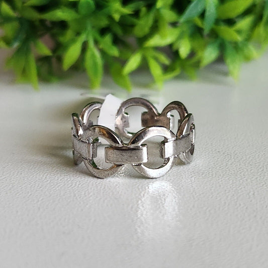 925 Sterling Silver Chain Ring