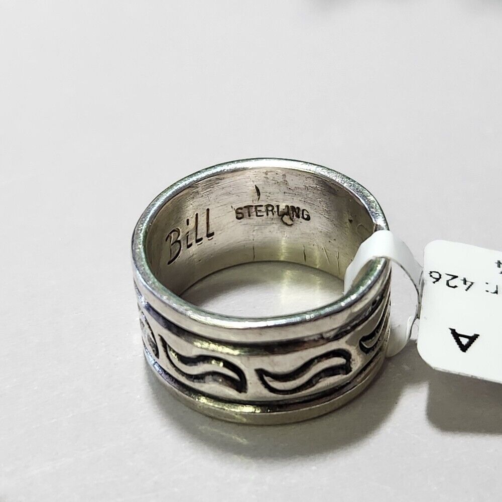925 Sterling Silver Wavy Band