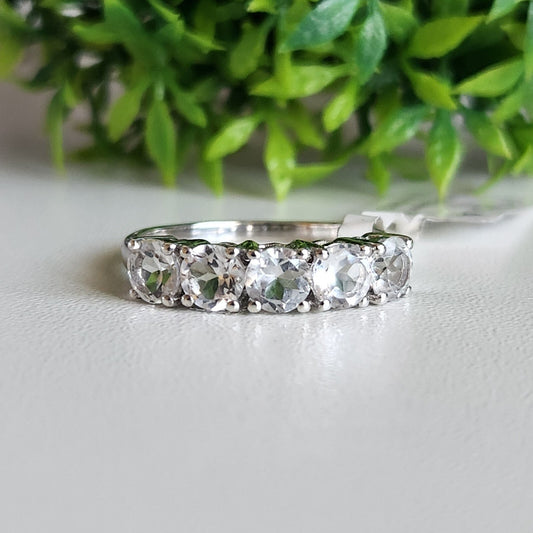 925 Sterling Silver 5 Stone Ring