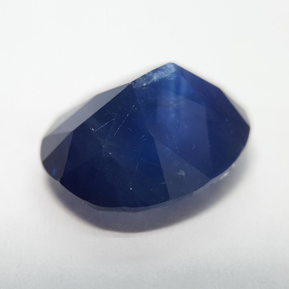 Sapphire - 4.12ct Checkerboard Oval Gemstone - Spada Diamonds