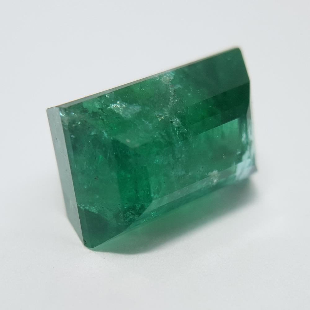 Emerald - 9.15ct Rectangle Step Cut Gemstone - Spada Diamonds