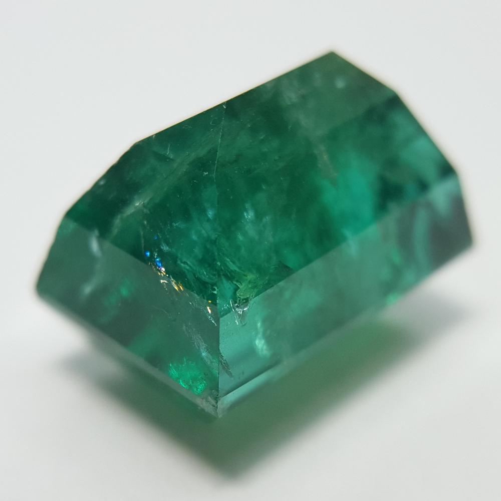 Emerald - 9.15ct Rectangle Step Cut Gemstone - Spada Diamonds