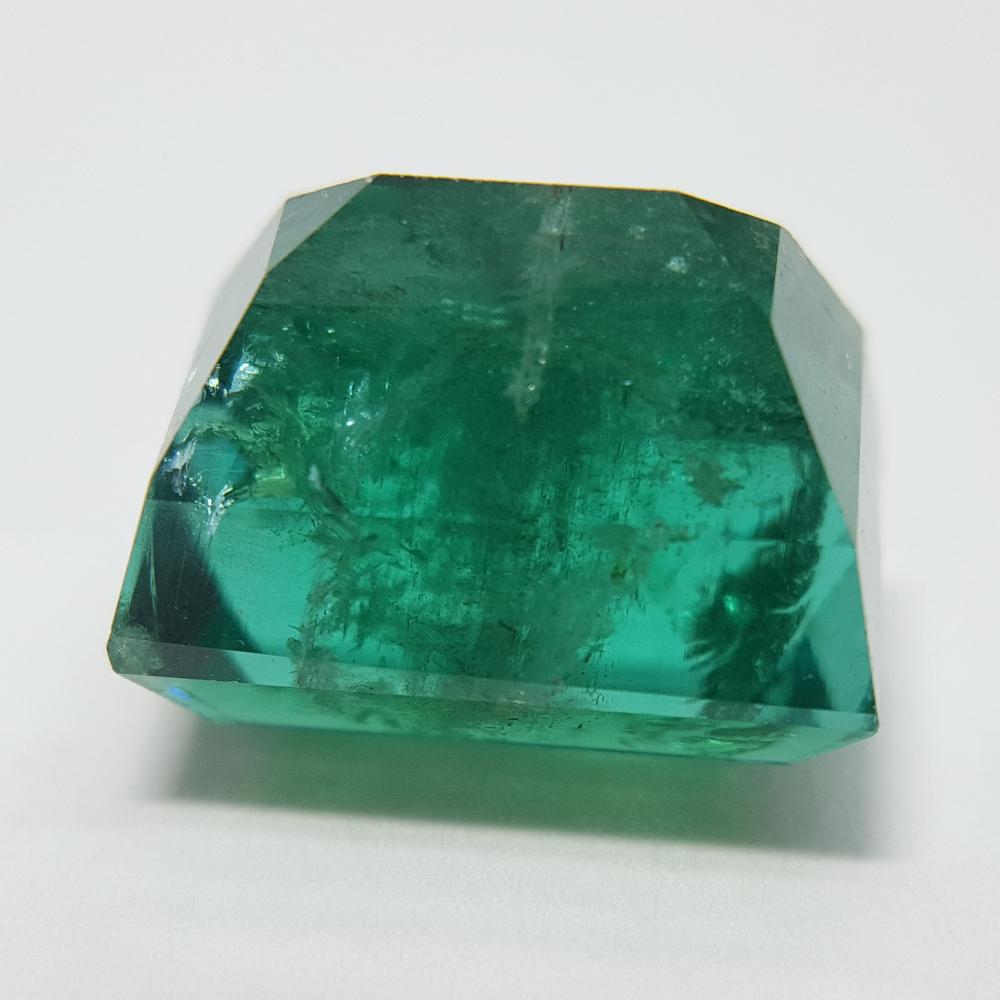 Emerald - 9.15ct Rectangle Step Cut Gemstone