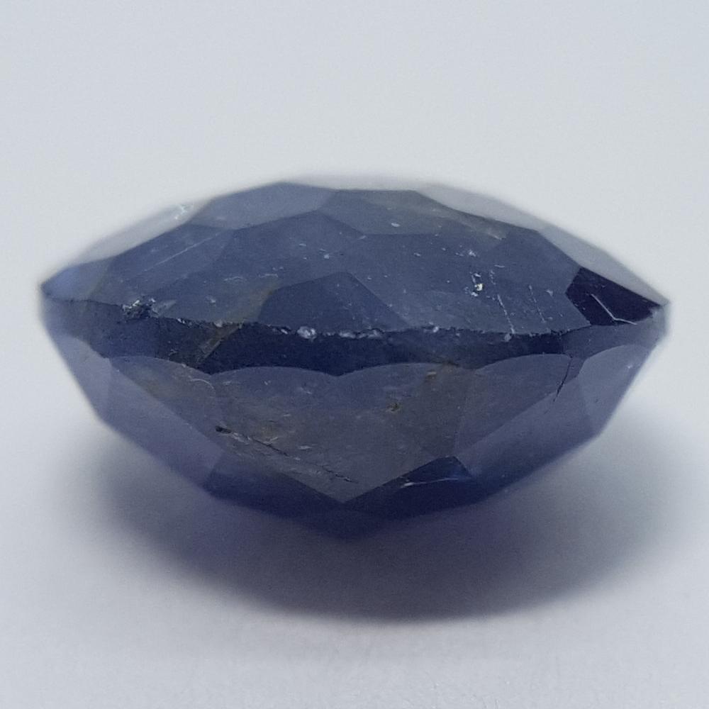 Sapphire - 4.28ct Checkerboard Round Gemstone - Spada Diamonds