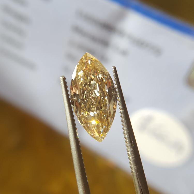 Natural 2.07ct P SI1 Marquise Diamond - Spada Diamonds