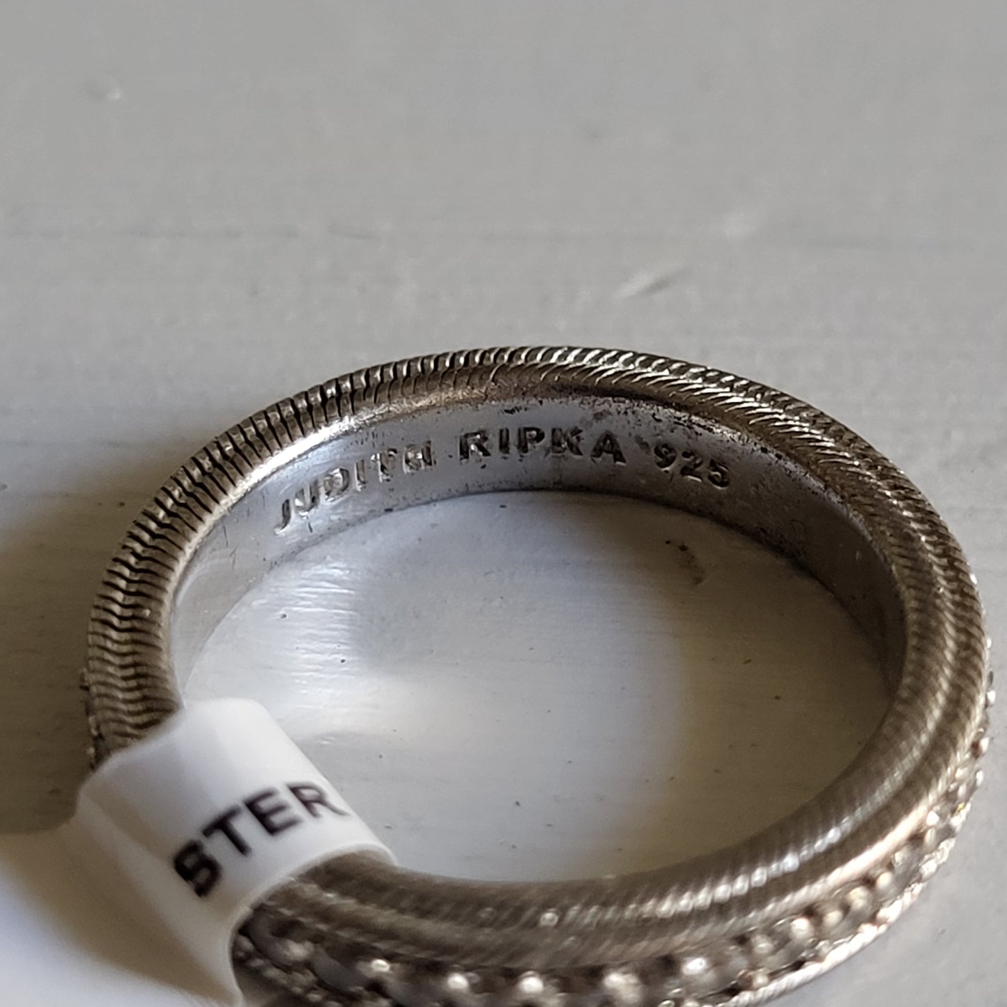 925 Sterling Silver Judith Ripka Eternity Ring