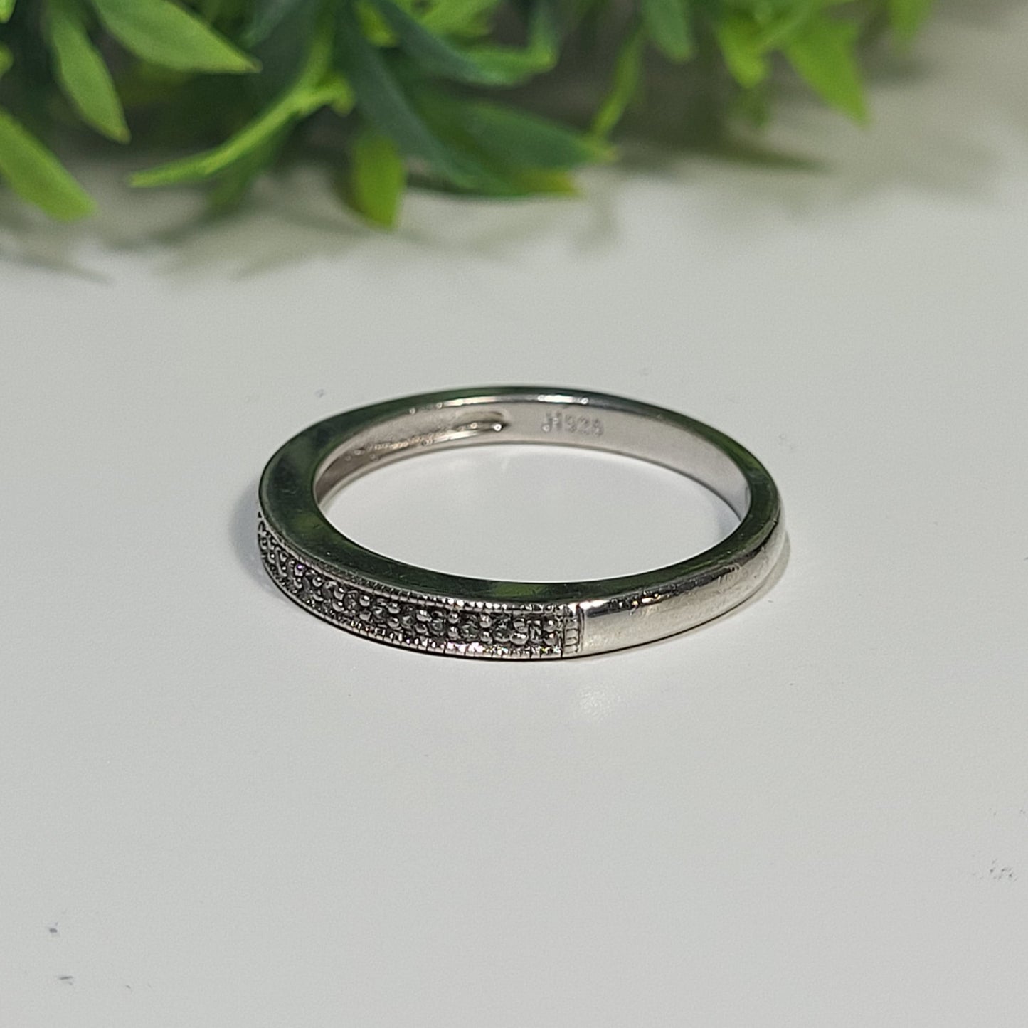 925 Sterling Silver Half Eternity CZ Ring