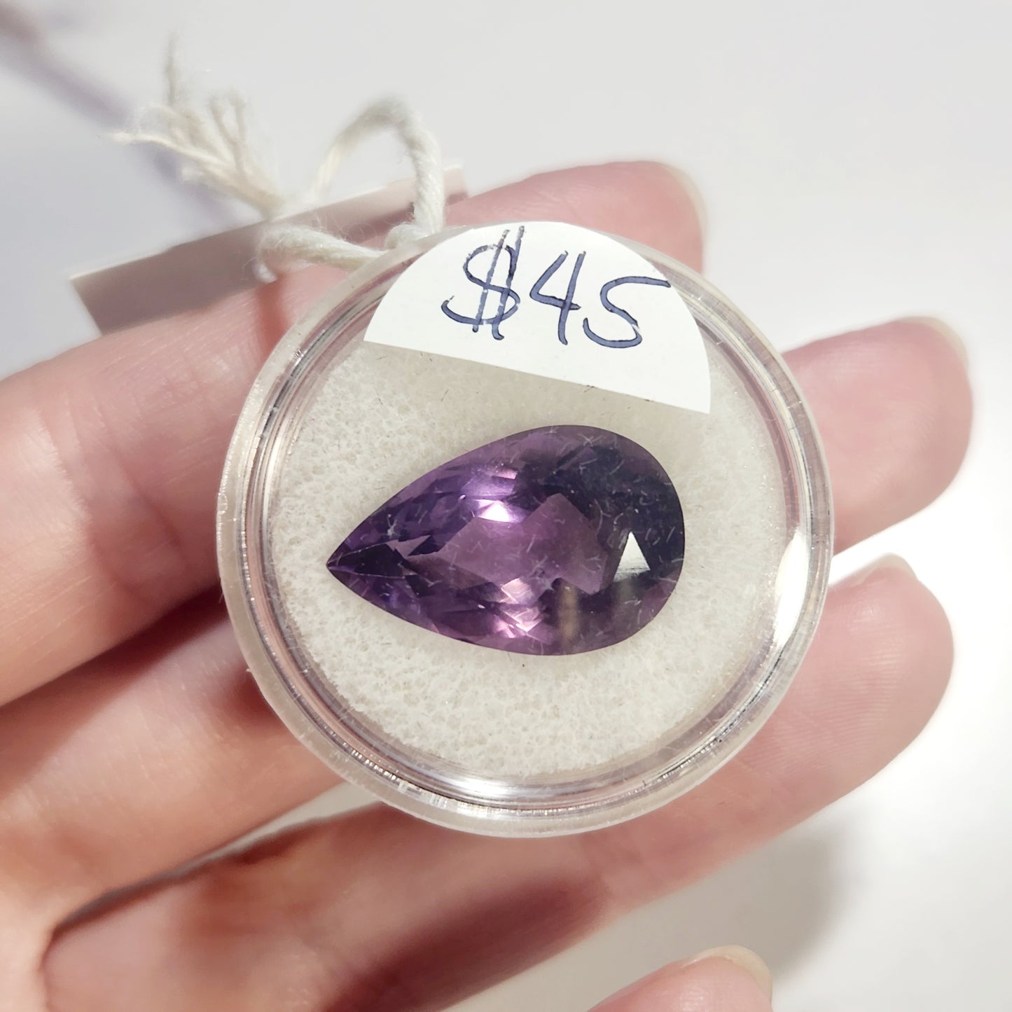 Amethyst - 9.41ct Pear Gemstone