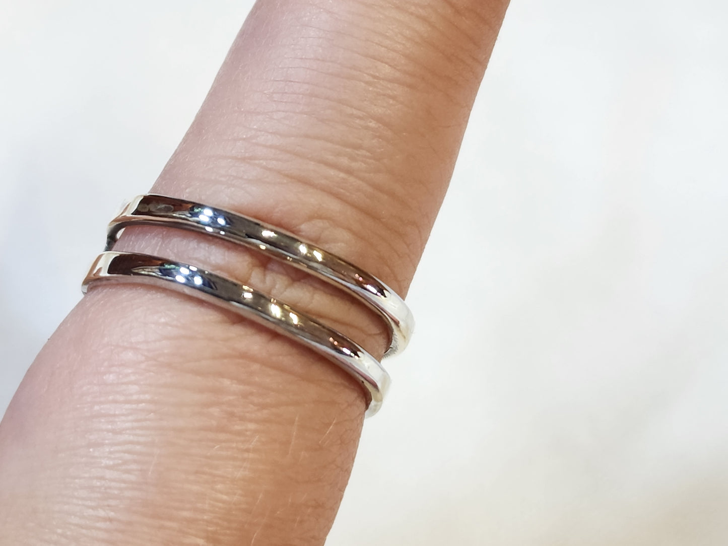 925 Sterling Silver Double Band Ring