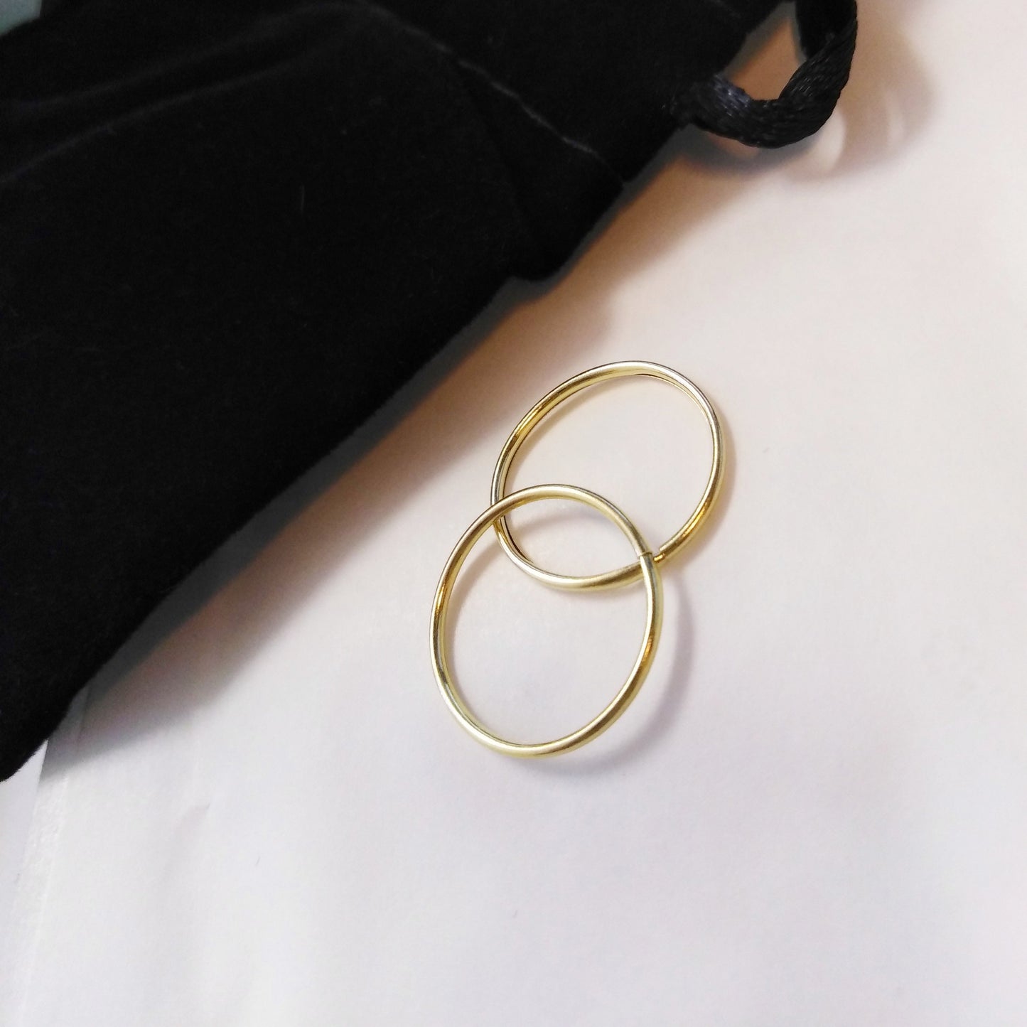 9kt Yellow Gold Endless Hoop Earrings - Spada Diamonds